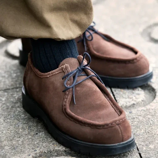 Cotton Wool Ribbed Crew Socks