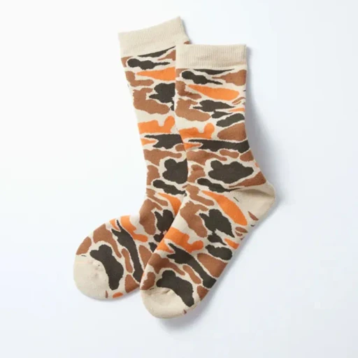Pile Camo Crew Socks