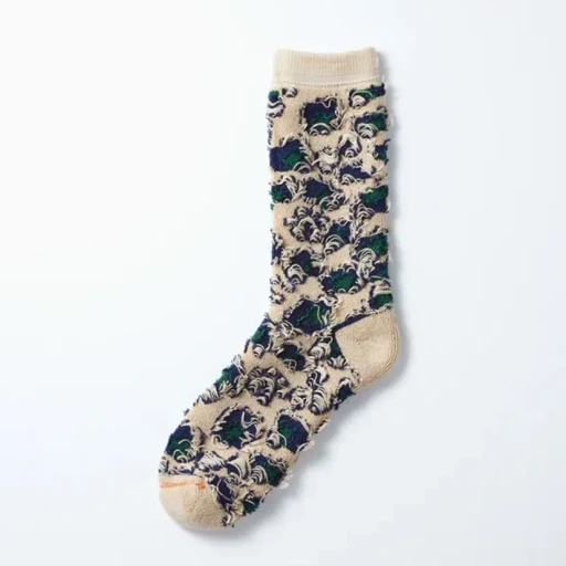 Pile Leopard Crew Socks