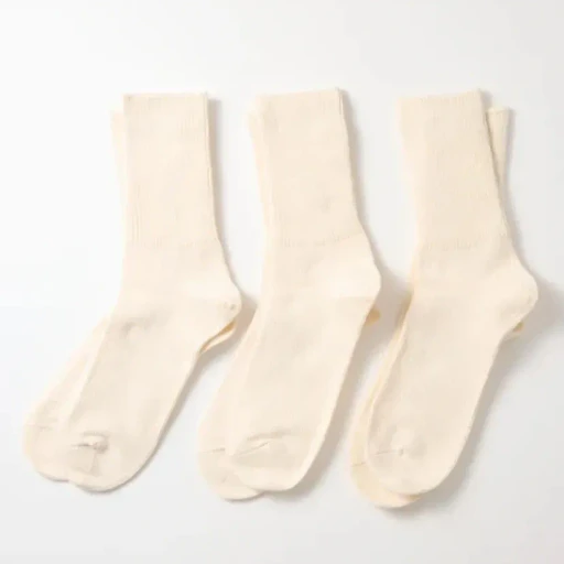 Organic Daily 3 Pack Ribbed Crew Socks