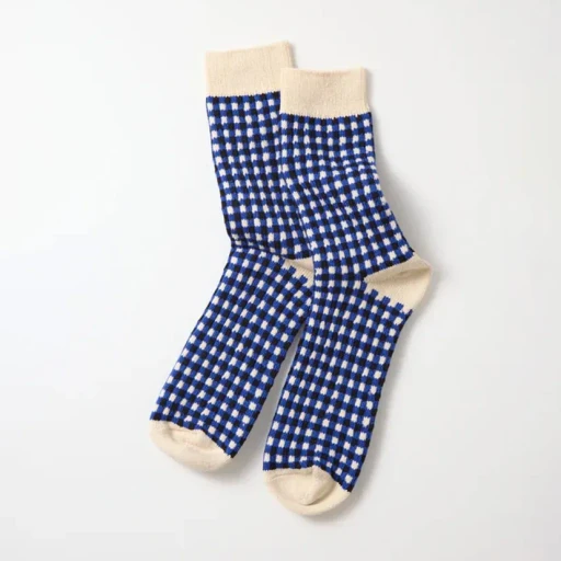 Gingham Check Socks