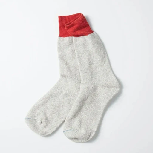 Double Face Crew Socks Silk & Cotton
