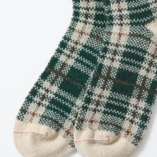 Check Pattern Merino Socks