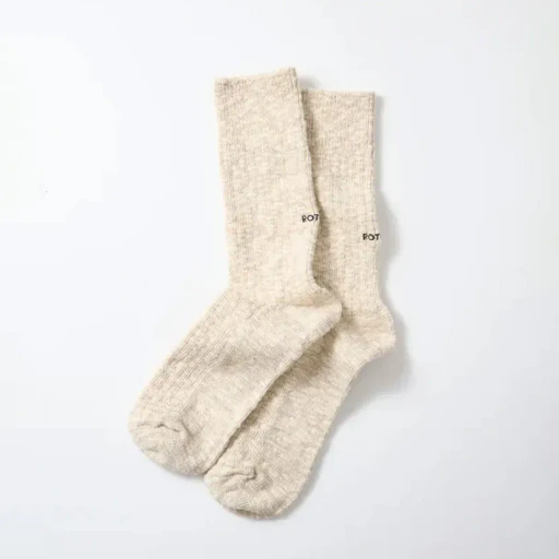 Organic Cotton Slub Crew Socks