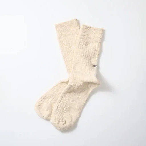 Organic Cotton Slub Crew Socks