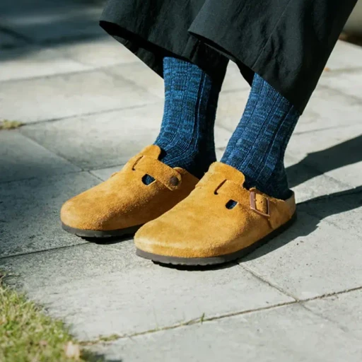 Organic Cotton Indigo Tone Socks