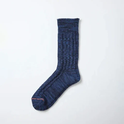 Organic Cotton Indigo Tone Socks