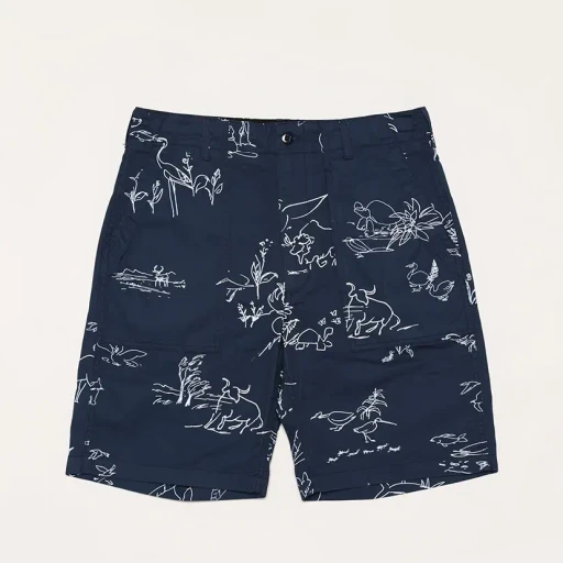 Fatigue Short - Animal Print 6.5Oz Flat Twill
