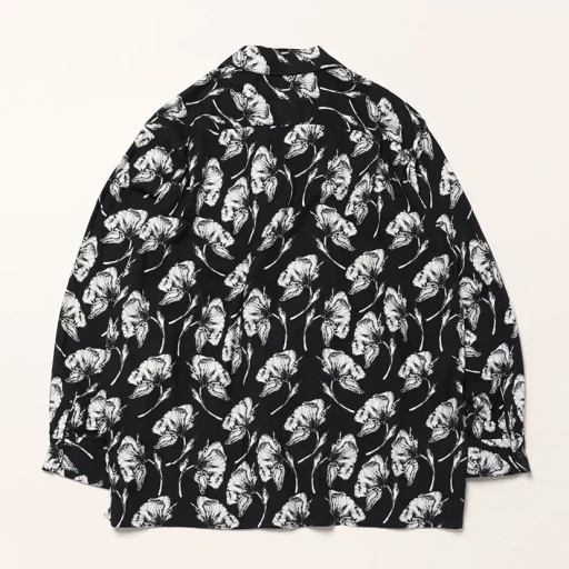 Classic Shirt - Cotton Brushed Floral Print
