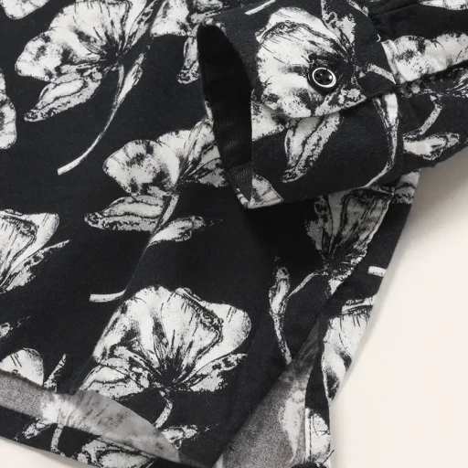 Classic Shirt - Cotton Brushed Floral Print