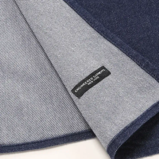 Button Shawl - Cotton Denim Flannel