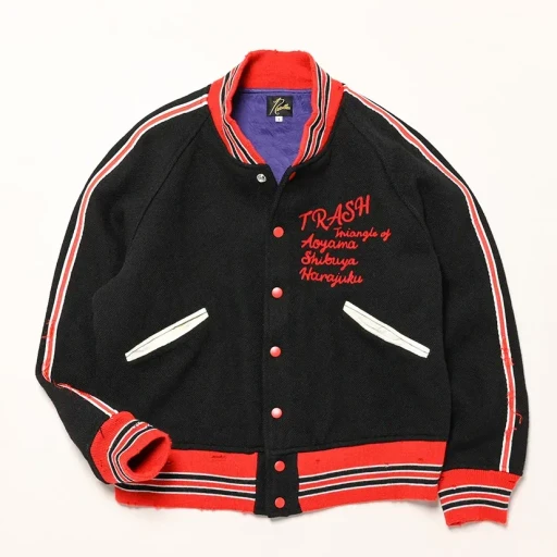 Deconstructed Lettered Jacket - Wool Melton