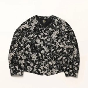 Engineer Jacket - 10Oz Denim / Rose Printed