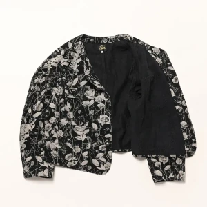 Engineer Jacket - 10Oz Denim / Rose Printed