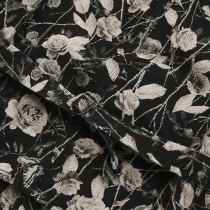 Engineer Jacket - 10Oz Denim / Rose Printed