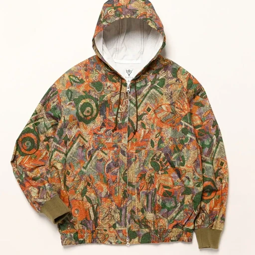 Zipped Work Hoody - Cotton Ripstop / Printed