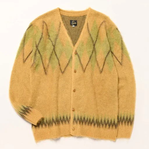 Mohair Cardigan - Argyle