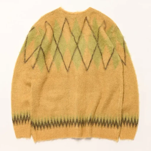 Mohair Cardigan - Argyle