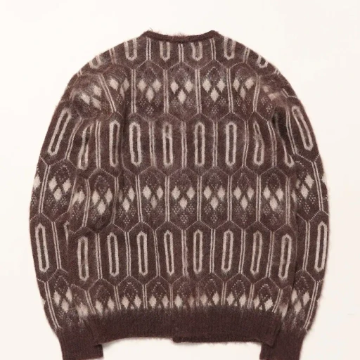 Mohair Cardigan - Geometric