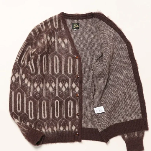 Mohair Cardigan - Geometric