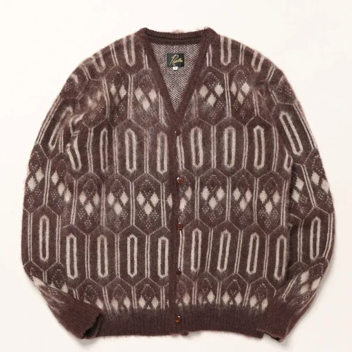 Mohair Cardigan - Geometric