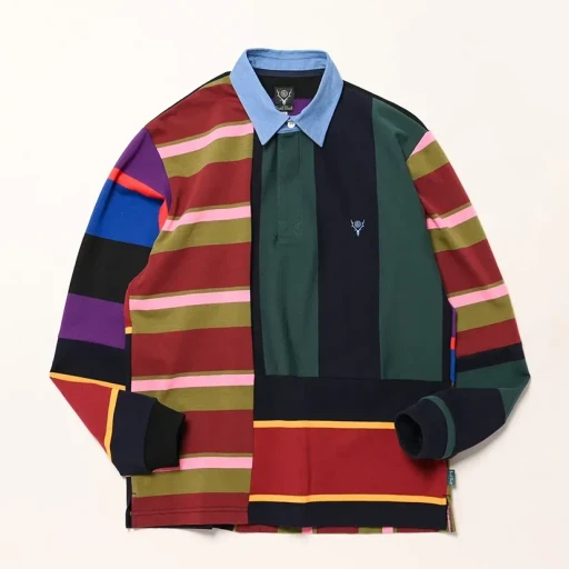 Rugger Shirt - Cotton Plainstitch / Crazy Pattern B