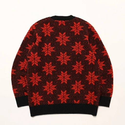 Crew Neck Sweater - Snowflakes