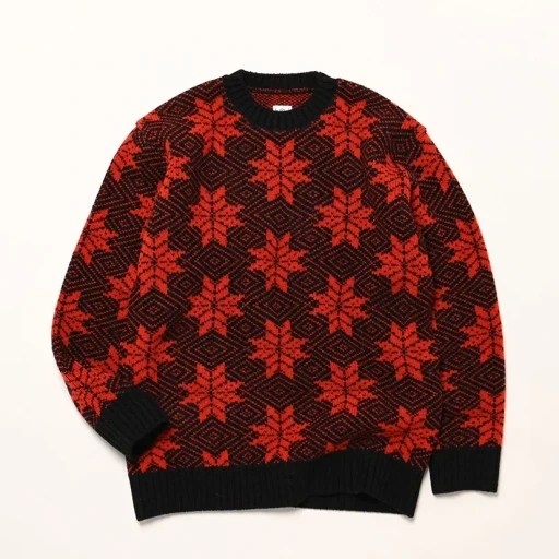 Crew Neck Sweater - Snowflakes