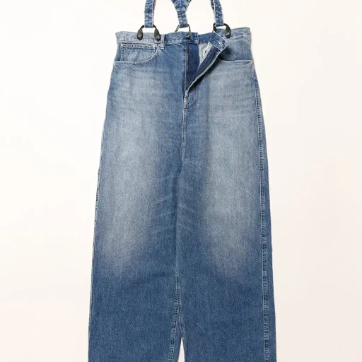 5Pockets Suspender Pant - Denim
