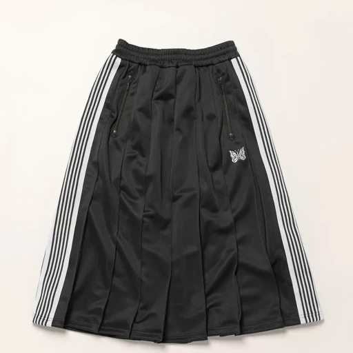 Pleated Track Skirt - Poly Smooth