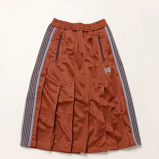 Pleated Track Skirt - Poly Smooth