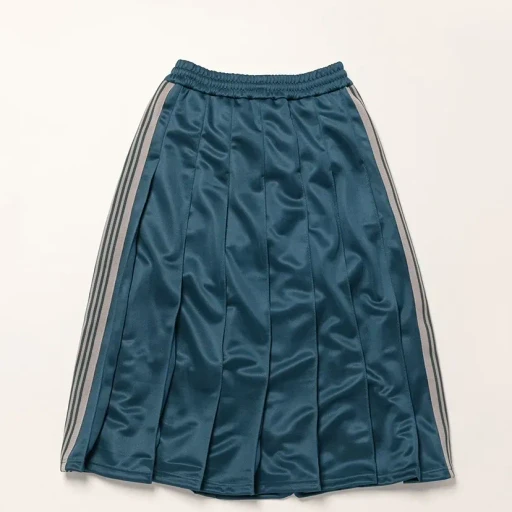 Pleated Track Skirt - Poly Smooth