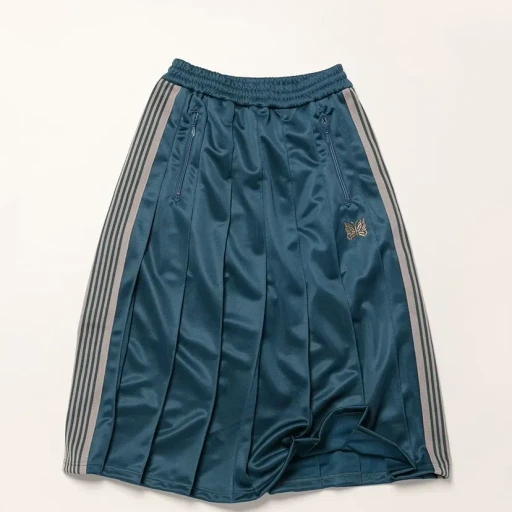Pleated Track Skirt - Poly Smooth