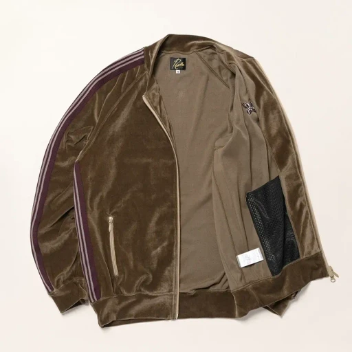 Rib Collar Track Jacket - C/Pe Velour