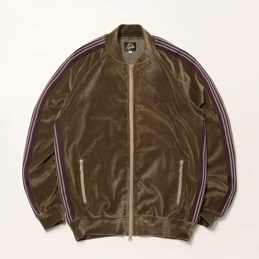 Rib Collar Track Jacket - C/Pe Velour