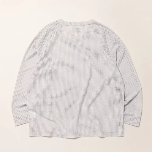L/S U-Neck Tee - Geometric Raschel Lace