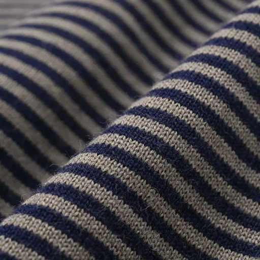 S/S Crew Neck Tee - Cotton Stripe Jersey
