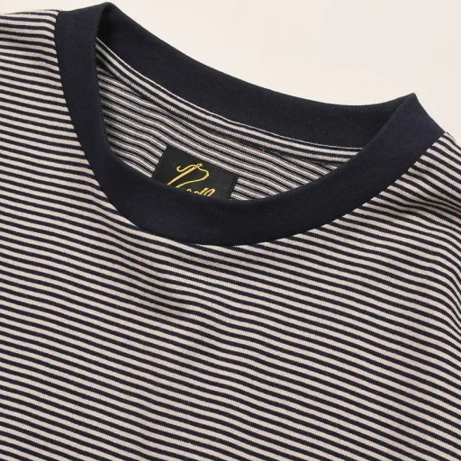 S/S Crew Neck Tee - Cotton Stripe Jersey