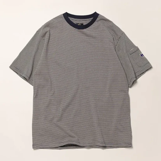 S/S Crew Neck Tee - Cotton Stripe Jersey