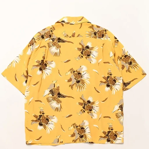 S/S Open Collar Shirt - Eagle