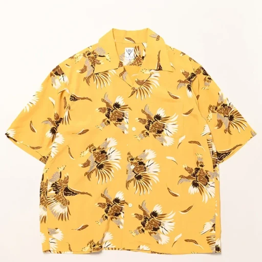 S/S Open Collar Shirt - Eagle