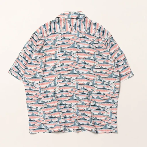 S/S Open Collar Shirt - Trout