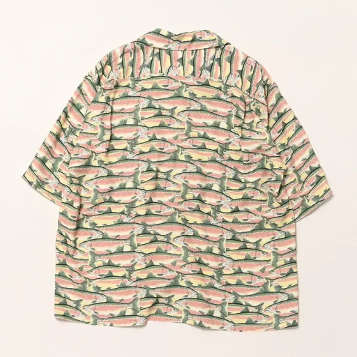S/S Open Collar Shirt - Trout