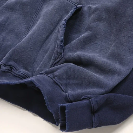 Oversize Kangaroo Pocket Crew Neck Aged