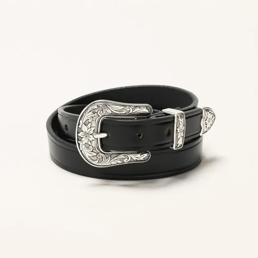 Antique Silver Buckle Set Belt