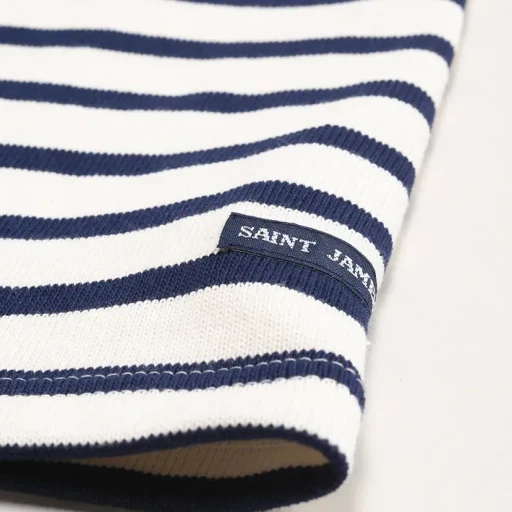 Ouessant Short Sleeve Shirts-Ecru×Marine