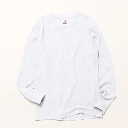 Beefy Thermal Crew Neck Long Sleeve T-Shirt