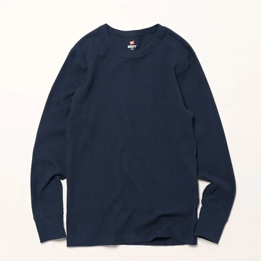 Beefy Thermal Crew Neck Long Sleeve T-Shirt