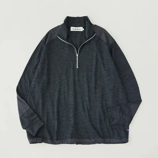 Merino Wool Half Zip Sweater