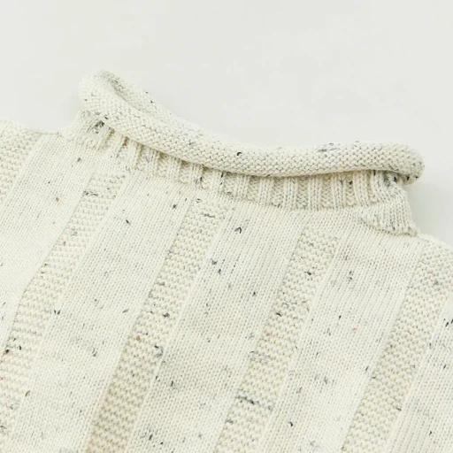 Merino Wool Roll Neck Sweater Made By Guernsey Woollens
